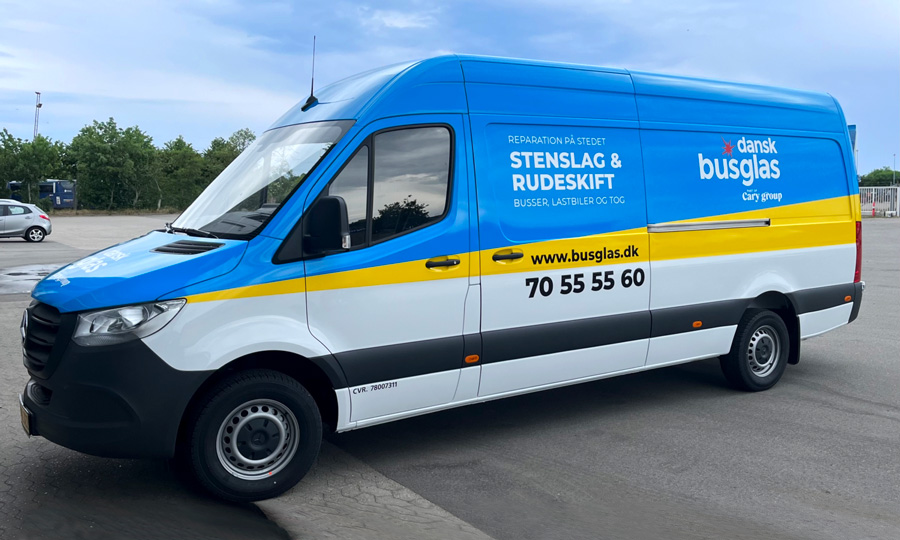 Dansk busglas mobil enhed varevogn